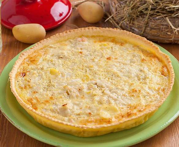 Quiche di patate e cipolle