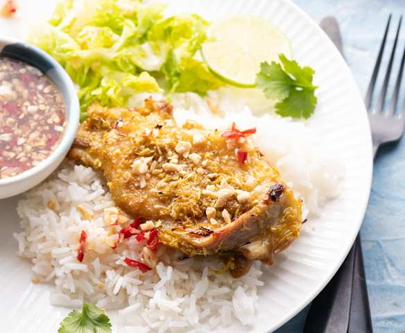 Poulet grillé à la citronnelle