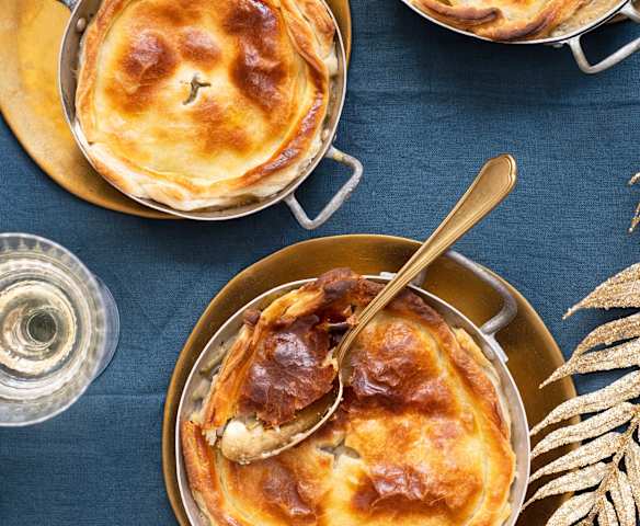 Cassolettes feuilletées de saint-jacques à l'artichaut