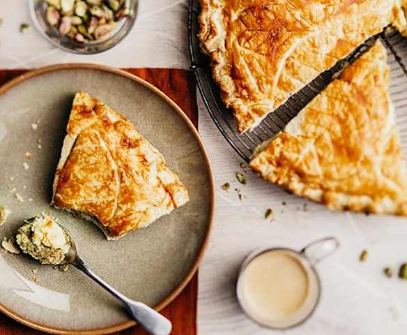 Galette pistache et fleur d'oranger