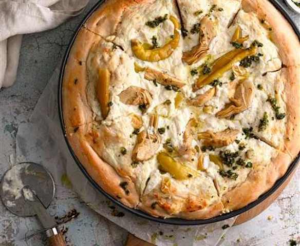 Zimowa pizza bianca