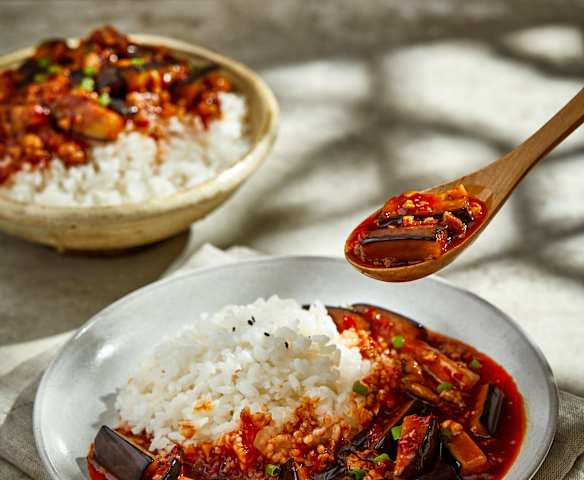 鱼香肉末茄子浇头