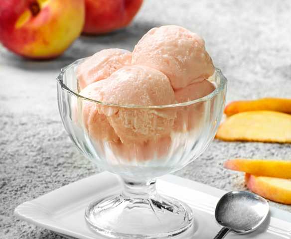 Frozen yogurt alla pesca