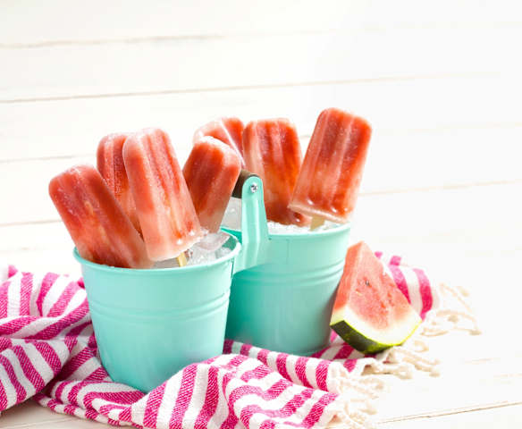 Watermelon Lime Popsicles