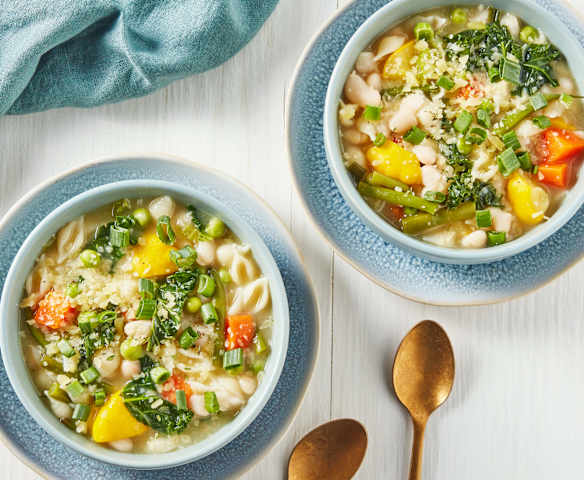 Sopa minestrone con pasta