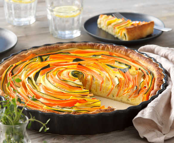 Gemüse-Rosen-Tarte