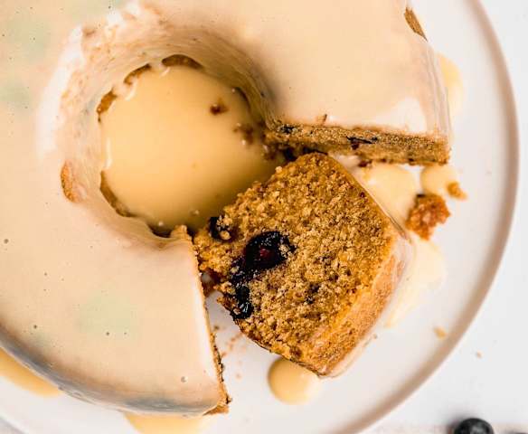 Queque de arándanos