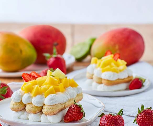 Tiramisù crema di ricotta e mango