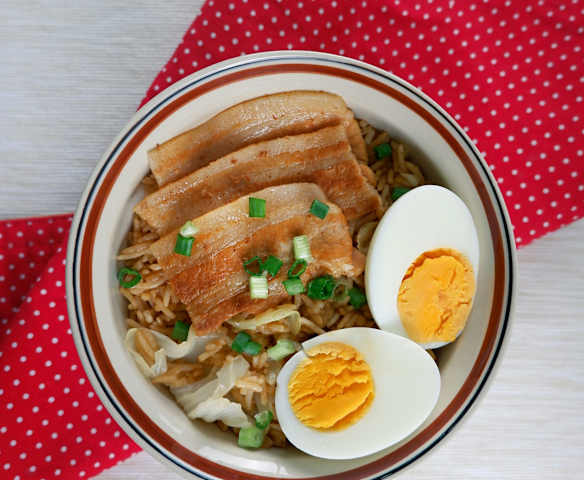 Pork Belly Cabbage Rice