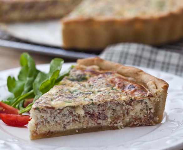 Quiche de carne seca