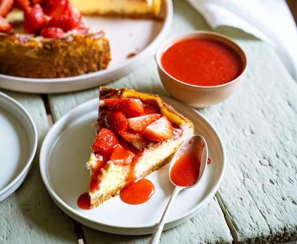 Cheesecake à la fraise