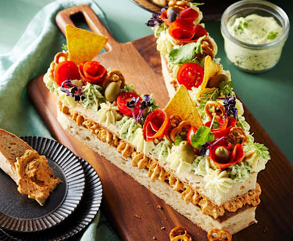 Herzhafter Lettercake/Numbercake