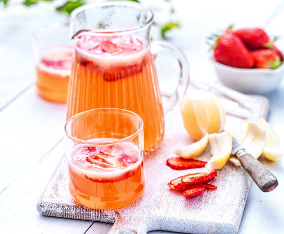 Limonade à la fraise