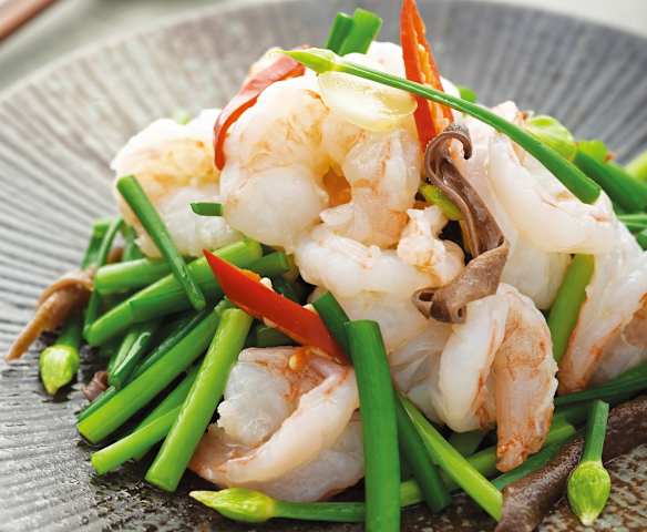 韭菜炒虾仁
