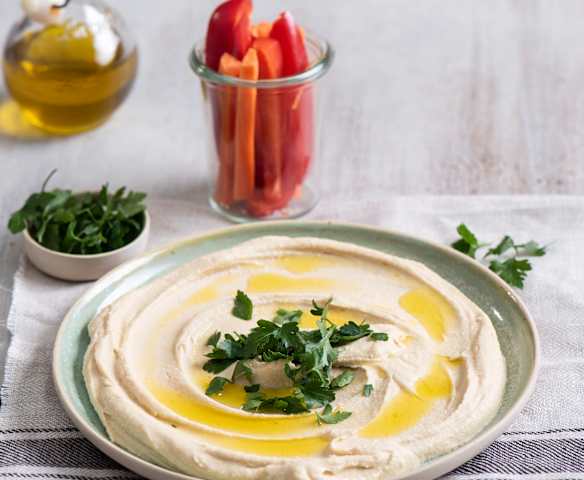 Hummus z warzywami - wersja podstawowa