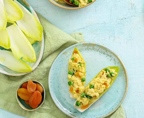 Reissalat mit Kokos-Curry-Hähnchen