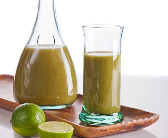 Jus de laitue, raisin et kiwi