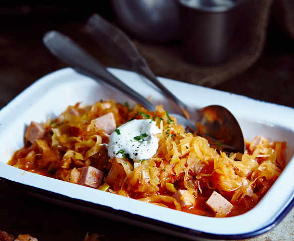 Sauerkraut-Tomaten-Eintopf