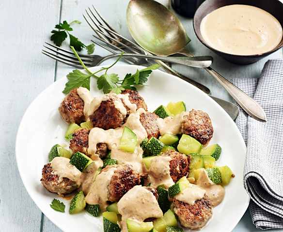 Boulettes suédoises aux courgettes