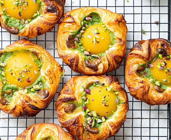 Petits paniers abricots et pistaches