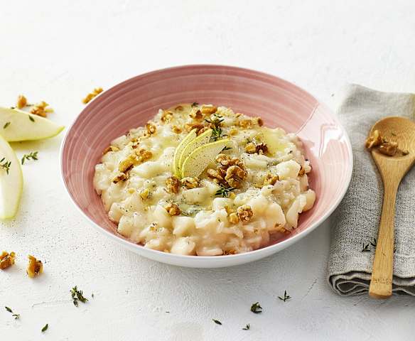 Risotto pere, Gorgonzola e noci