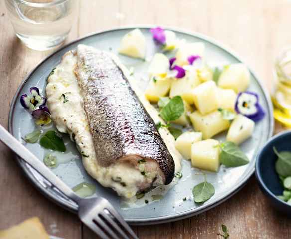 Truite farcie au maroilles