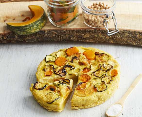 Frittata di ceci e verdure (senza uova) Frittata di ceci e verdure (senza uova)