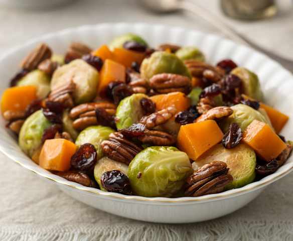 Brussels Sprouts with Cranberries and Pecans Brussels Sprouts with Cranberries and Pecans