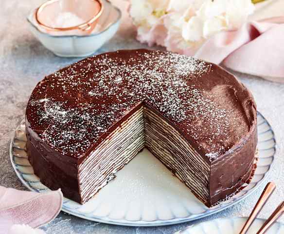 Schoko-Sahne-Schichttorte