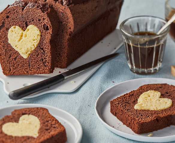 Cake au chocolat au cœur de vanille
