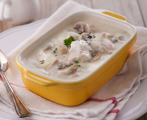 法式白醬蘑菇雞