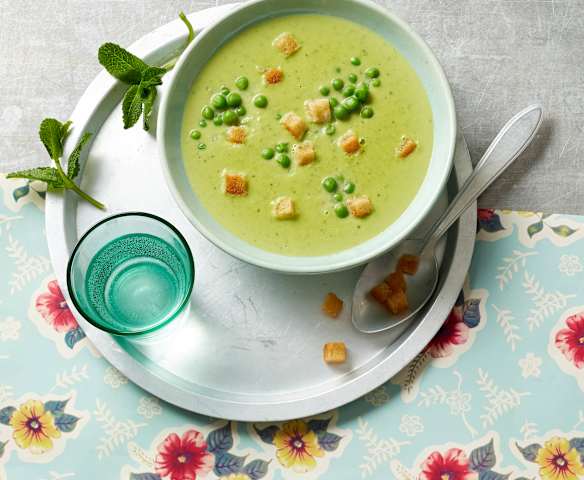 Erbsen-Minz-Suppe