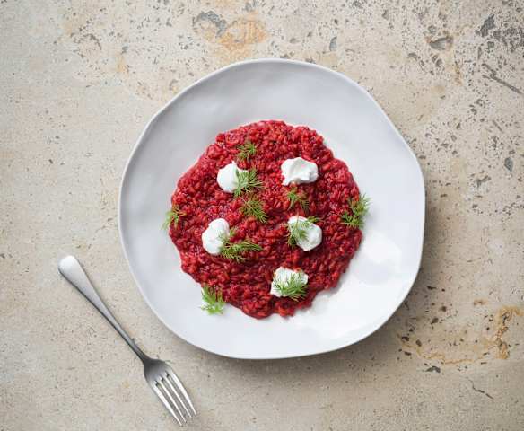 Beetroot risotto