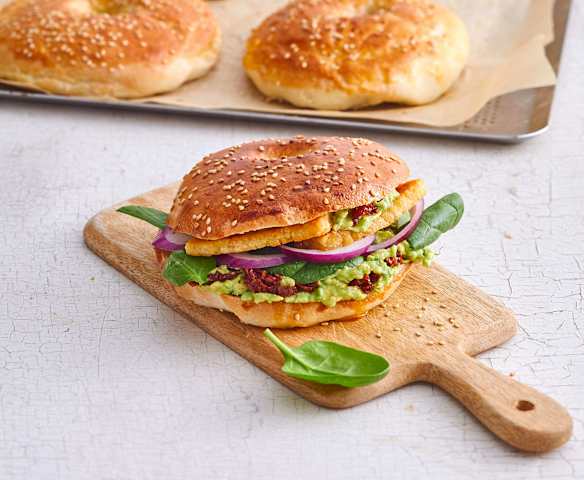 Bagels halloumi et avocat
