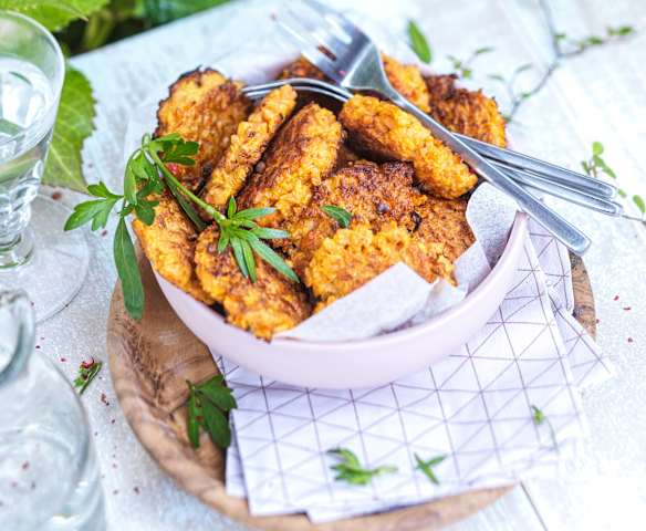 Miniröstis de carottes nouvelles au cumin Miniröstis de carottes nouvelles au cumin