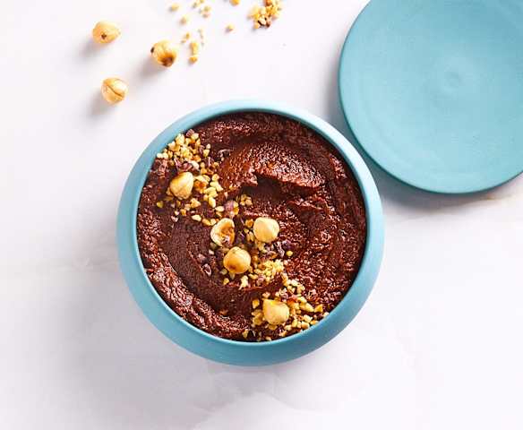 Hummus dolce cioccolato e nocciole Hummus dolce cioccolato e nocciole