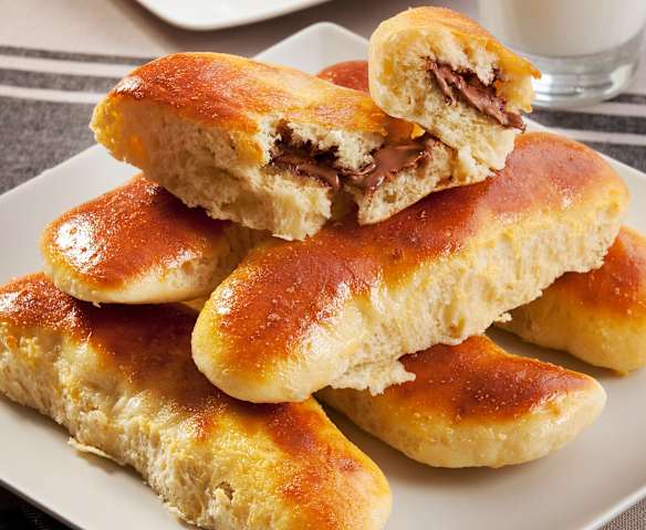 Panini al latte con cioccolato