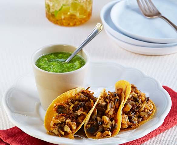 Taquitos de huitlacoche