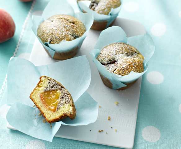 Pfirsich-Mohn-Muffins