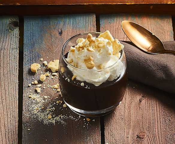 Dessert al caramello salato e cioccolato
