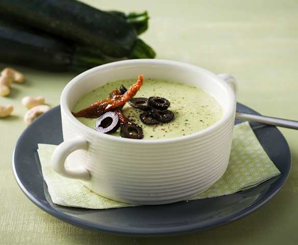 Creme de curgete e caju