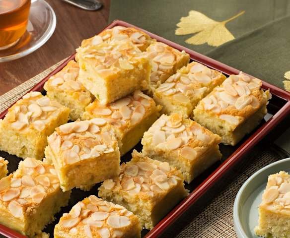 Pasteles de pistacho y coco