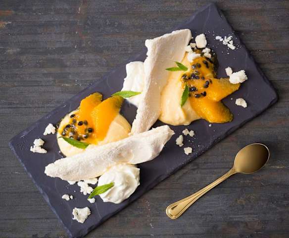 Eton mess orange et fruit de la passion