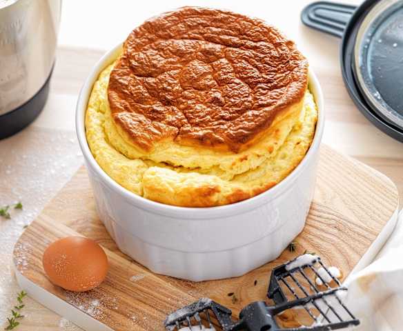 Soufflé au chèvre et au thym Soufflé au chèvre et au thym