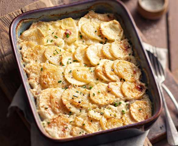 Gratin de pommes de terre et panais