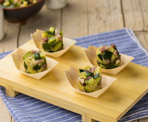 Nidi di zucchine e speck Nidi di zucchine e speck