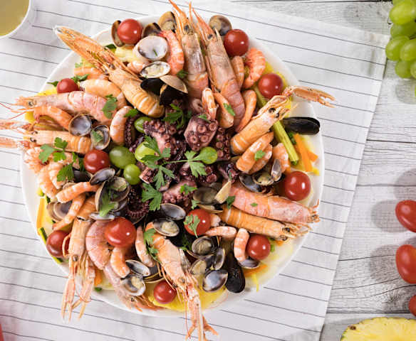 Catalana di pesce e verdure