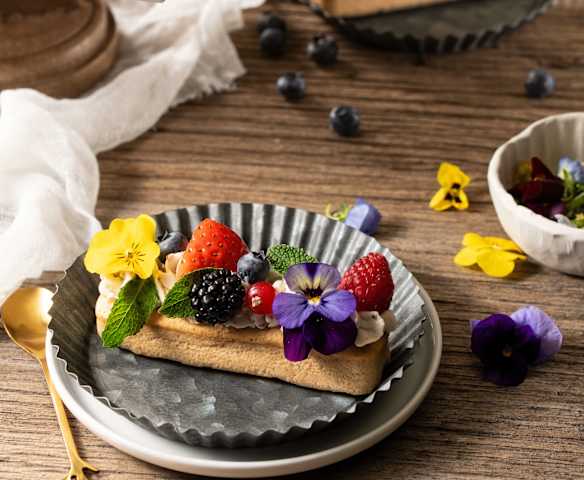 Tortine crema e ibisco