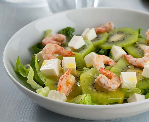 Garnelensalat mit Kiwi