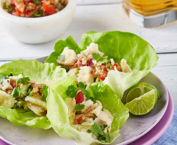Taquitos de pescado low carb